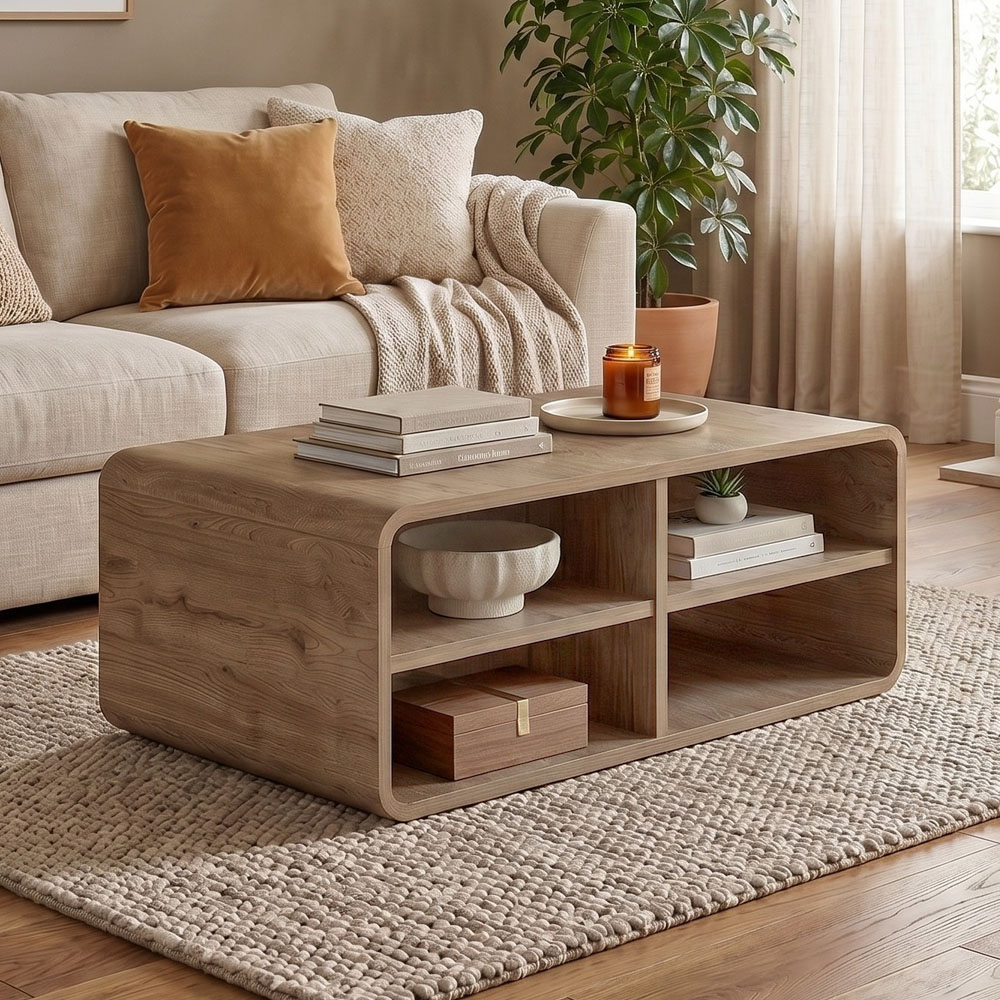 GP037-03501-0 Τραπεζάκι σαλονιού Rovel Megapap χρώμα sepet oak 80,3x50x32,5εκ. - Image 1