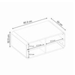 Τραπεζάκι σαλονιού Rovel Megapap χρώμα sepet oak 80,3x50x32,5εκ. - Image 7