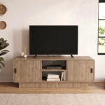 Έπιπλο τηλεόρασης Rovel Megapap χρώμα sepet oak 140,3x39x50εκ. - Image 3