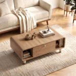 Τραπεζάκι σαλονιού Doro Megapap χρώμα sepet oak 100x60x34,6εκ. - Image 2