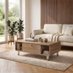 Τραπεζάκι σαλονιού Doro Megapap χρώμα sepet oak 100x60x34,6εκ. - Image 5