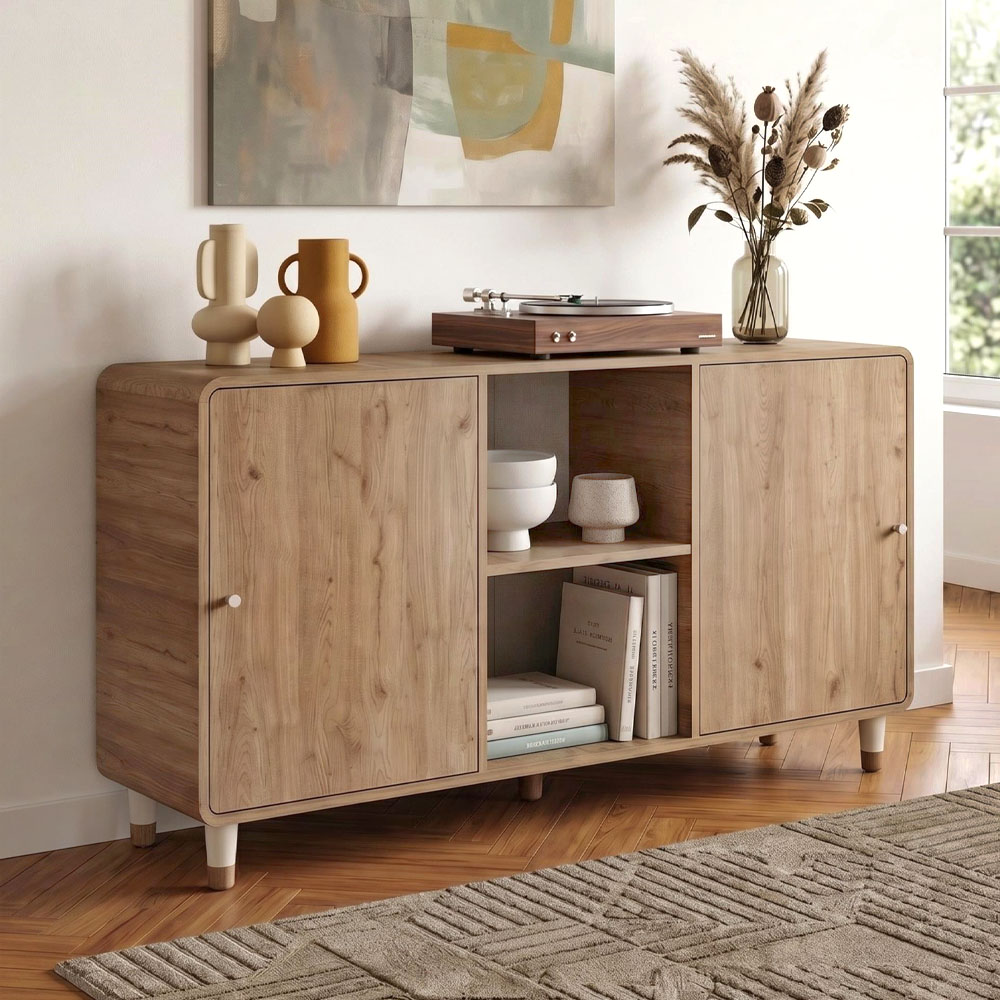 GP037-03551-0 Μπουφές Doro Megapap χρώμα sepet oak 150,2x39x81εκ. - Image 1