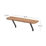 Ραφιέρα τοίχου Barca Megapap χρώμα pine oak 60x17,5x20,4εκ. - Image 5