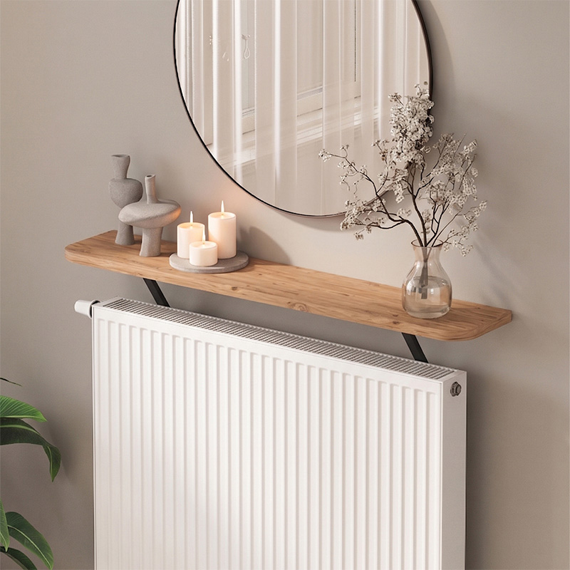 GP041-01351-0 Ραφιέρα τοίχου Barca Megapap χρώμα pine oak 91x17,5x20,4εκ. - Image 1