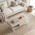 Τραπεζάκι σαλονιού Andros Megapap χρώμα travertine 90x54x39,6εκ. - Image 3