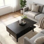 Τραπεζάκι σαλονιού Andros Megapap χρώμα sencron black 90x54x39,6εκ. - Image 5