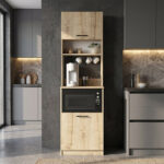 Έπιπλο κουζίνας Tuco 1 Megapap χρώμα sapphire oak 53,8x40x180εκ. - Image 3