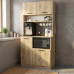 Έπιπλο κουζίνας Tuco 2 Megapap χρώμα sapphire oak 90x40x180εκ. - Image 6