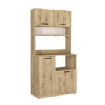 Έπιπλο κουζίνας Tuco 2 Megapap χρώμα sapphire oak 90x40x180εκ. - Image 7