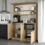 Έπιπλο κουζίνας Tuco 3 Megapap χρώμα sapphire oak 123,8x40x180εκ. - Image 2