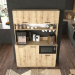 Έπιπλο κουζίνας Tuco 3 Megapap χρώμα sapphire oak 123,8x40x180εκ. - Image 5