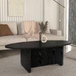 Τραπεζάκι σαλονιού Ravey Megapap χρώμα sencron black 120x60x39,6εκ. - Image 6