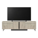 Έπιπλο τηλεόρασης Arlen Megapap με Led Rgb χρώμα travertine 180x32x50εκ. - Image 5