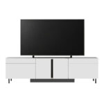 Έπιπλο τηλεόρασης Arlen Megapap με Led Rgb χρώμα λευκό 180x32x50εκ. - Image 5