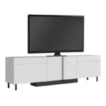 Έπιπλο τηλεόρασης Arlen Megapap με Led Rgb χρώμα λευκό 180x32x50εκ. - Image 6