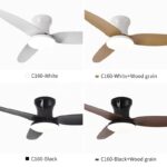 SE LED F100 WINDY WHITE-LIGHT BROWN FAN 30W SMART WITH CONTROL 100x100x50cm 3000k-6500k 85-265V - Image 2