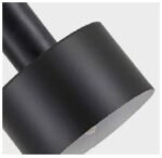 SE21-BL-4-BL2-MS1 ADEPT  TUBE Black Pendant Black Metal Shade+ - Image 2