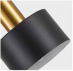 SE21-GM-4-BL2-MS1 ADEPT TUBE Gold Matt Pendant Black Metal Shade+ - Image 2