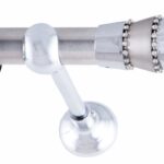 Κουρτινόξυλο Φ25 Triplo Strass Inox