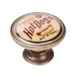 Πομολάκι Vintage Χρυσό Αντικέ - Hot Dogs Αμερικάνικο