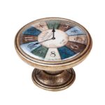 Πομολάκι Vintage Χρυσό Αντικέ Color Clock Φ37mm