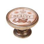 Πομολάκι Vintage Χρυσό Αντικέ Beauty Φ37mm
