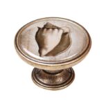 Πομολάκι Vintage Χρυσό Αντικέ Seashell Φ37mm
