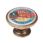 Πομολάκι Vintage Χρυσό Αντικέ Long's Hotel Transvaal Φ37mm