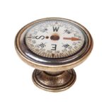 Πομολάκι Vintage Χρυσό Αντικέ Explorer Compass Φ37mm