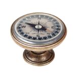 Πομολάκι Vintage Χρυσό Αντικέ Navigation Compass Φ37mm