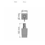 Portable  Dispenser PVD Warm Bronze Brushed SANCO - Image 2