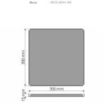 Coffee tray (AISI 304) Τσιμέντο Γκρι Ματ SANCO - Image 2