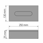 Tissue Box Free standing | Wall mounted (AISI 304) PVD Warm Bronze Polished SANCO - Image 2