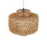 GLOBOSTAR® JENSON 00909 Boho Κρεμαστό Φωτιστικό Οροφής με Ντουί 1 x E27 AC 220-240V IP20 - Μπεζ - Μ33 x Π33 x Υ28cm - Image 7