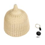 GLOBOSTAR® BAHAMAS 01370 Boho Κρεμαστό Φωτιστικό Οροφής με Ντουί 1 x E27 AC 220-240V IP20 - Μπεζ - Μ60 x Π60 x Υ60cm - Image 11