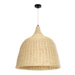 GLOBOSTAR® BAHAMAS 01370 Boho Κρεμαστό Φωτιστικό Οροφής με Ντουί 1 x E27 AC 220-240V IP20 - Μπεζ - Μ60 x Π60 x Υ60cm - Image 4