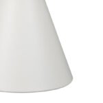 Βοηθητικό τραπέζι Coozlin Inart sintered stone σε απόχρωση λευκό μαρμάρου με λευκό-χρυσό μέταλλο Φ50x50εκ - Image 3