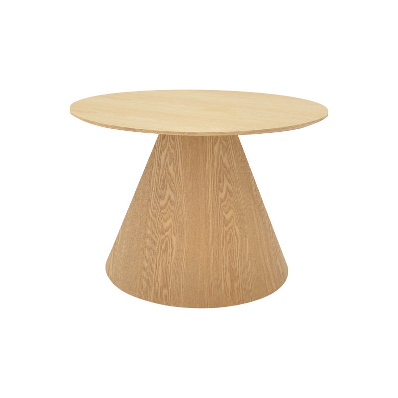 029-000362 Τραπέζι σαλονιού Donda pakoworld mdf-μέταλλο σε sonoma απόχρωση Φ60x46εκ - Image 1