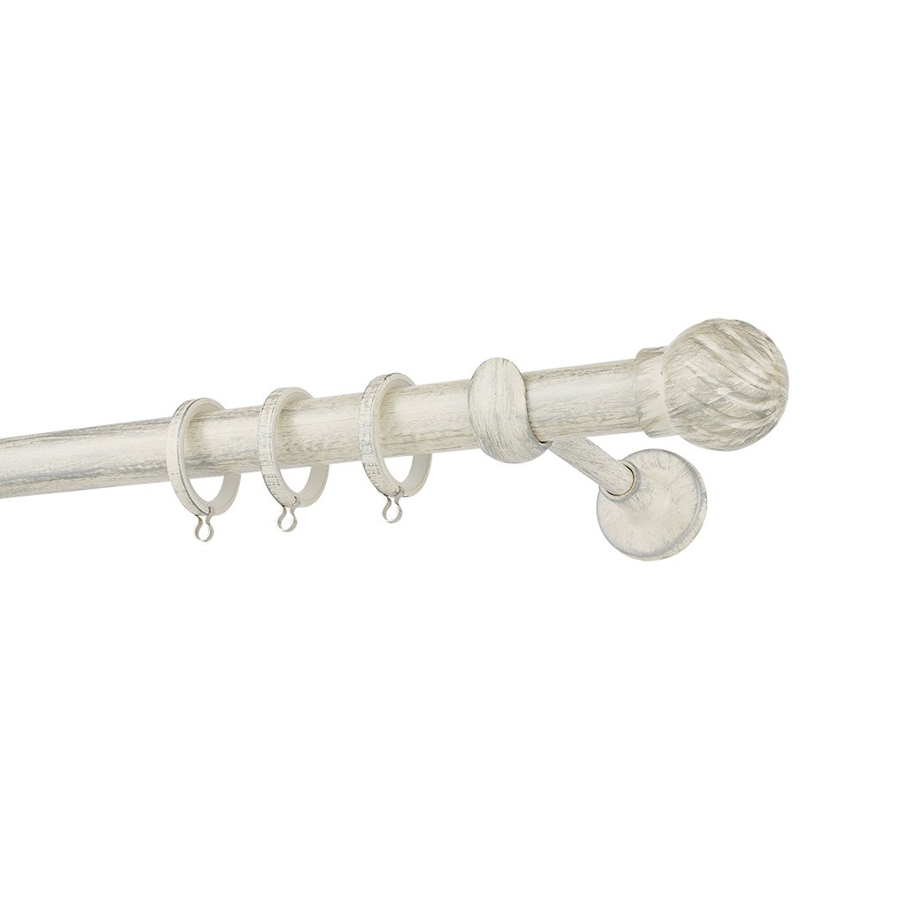 0427cps-25-rustique-collection Κουρτινόξυλο Φ25 Zogometal R0427 Κρεμ Πατίνα Ασήμι - Image 1
