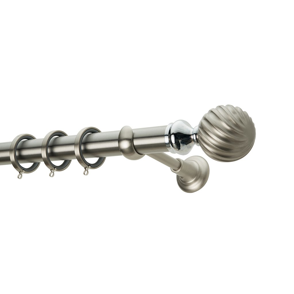 0428nmch-35-classique-collection Κουρτινόξυλο Φ35 Zogometal CL0428 Νίκελ Ματ / Χρώμιο - Image 1