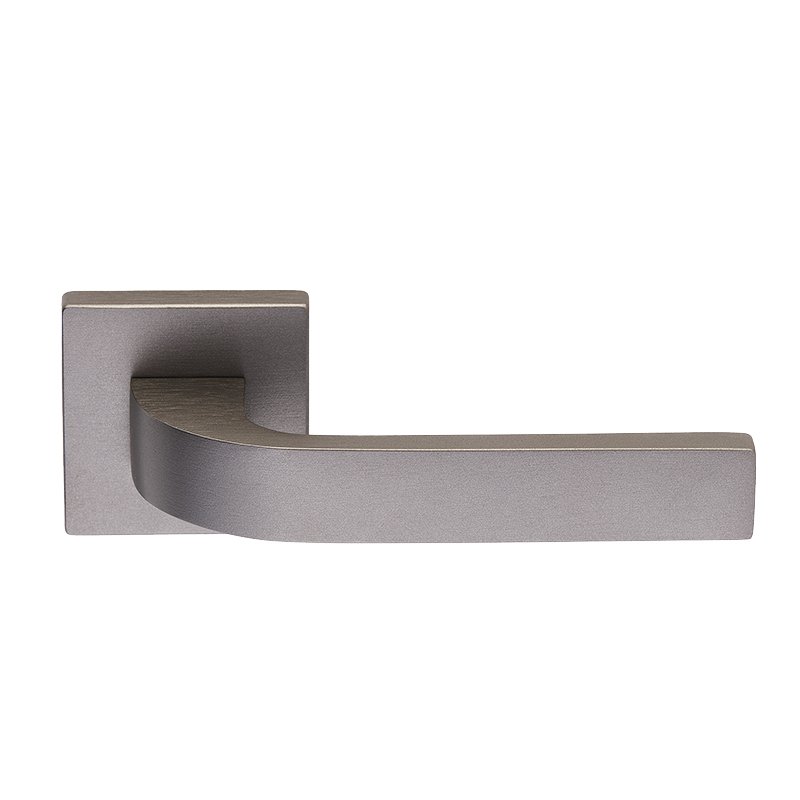 08.0376.04PZ.0065 Πόμολο Πόρτας Ζωγομετάλ 371 Graphite Smoked με Round Ροζέτα - Image 1