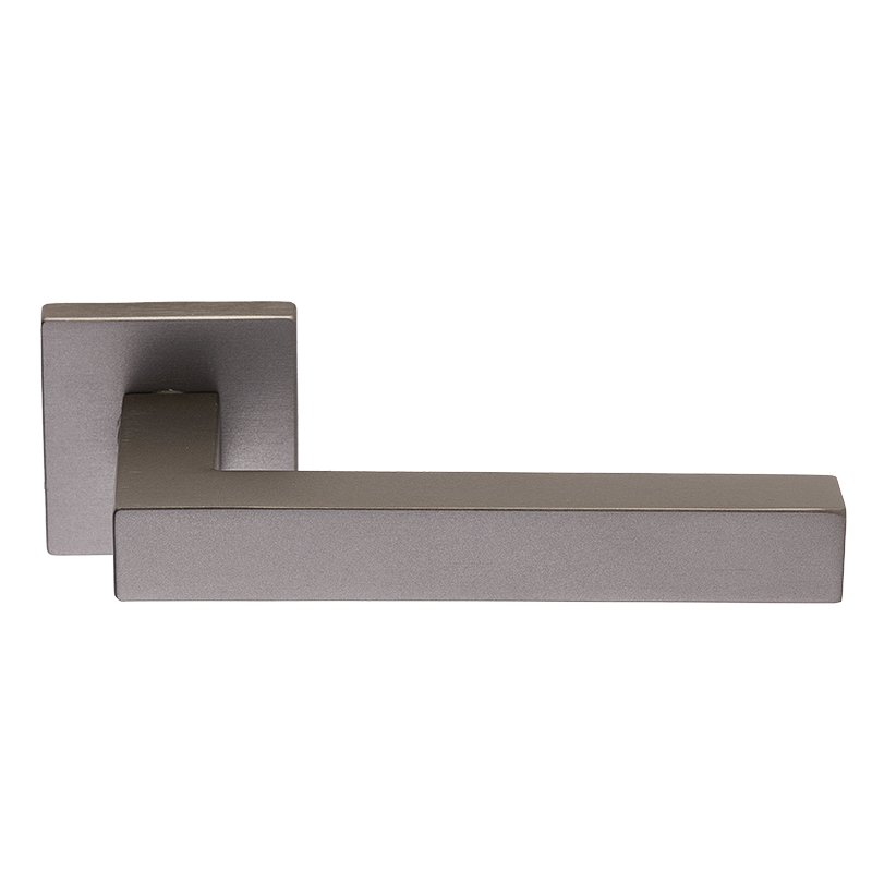 08.2232.04PZ.0065 Πόμολο Πόρτας Ζωγομετάλ 2232 Graphite Smoked με Slim Ροζέτα - Image 1