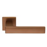Πόμολο Πόρτας Ζωγομετάλ 2252 Copper Aged με Slim Ροζέτα