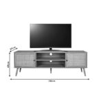 Έπιπλο τηλεόρασης Oslo pakoworld sonoma 150x39x49εκ - Image 6