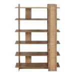 Βιβλιοθήκη Oslo pakoworld sonoma 100x32x146.5εκ - Image 3
