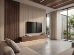 GIGA PANEL 1200/2800mm (ΣΕΤ 2ΤΜΧ)  ΕΥΚΑΜΠΤΗ ΠΕΤΡΑ 119020 LINE STONE BOARD  BEIGE WHITE NewPlan - Image 2