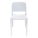 Καρέκλα Fenxy pakoworld pp σε λευκή απόχρωση 38x42x77εκ - Image 4