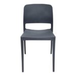 Καρέκλα Fenxy pakoworld pp σε μαύρη απόχρωση 38x42x77εκ - Image 4