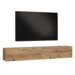 Έπιπλο τηλεόρασης επιτοίχιο Dello pakoworld sonoma 180x31.6x29.6εκ - Image 3