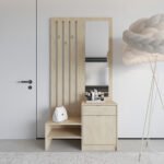 Έπιπλο εισόδου με καθρέπτη Citra pakoworld sonoma 100x34.3x199.5εκ